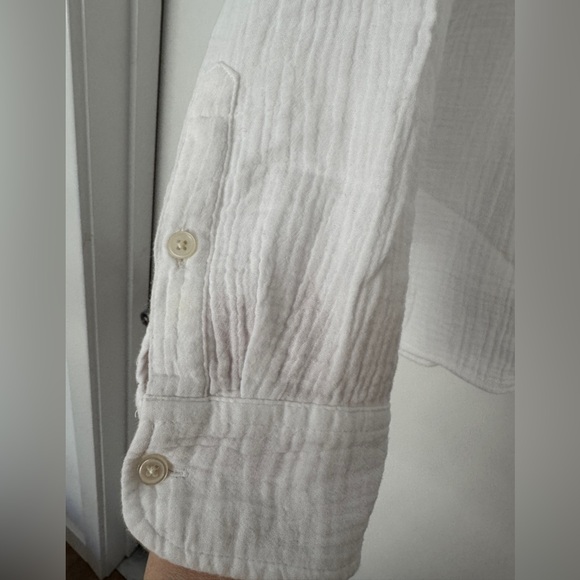 J. Crew White Blouse Size L - Picture 4 of 7